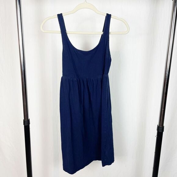 ❤️‍🔥5 for $25 Cotton dress navy blue xs accentuated waist - Picture 1 of 6